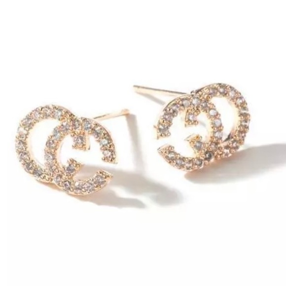 Cc Zircon Crystal Earrings - Picture 1 of 12